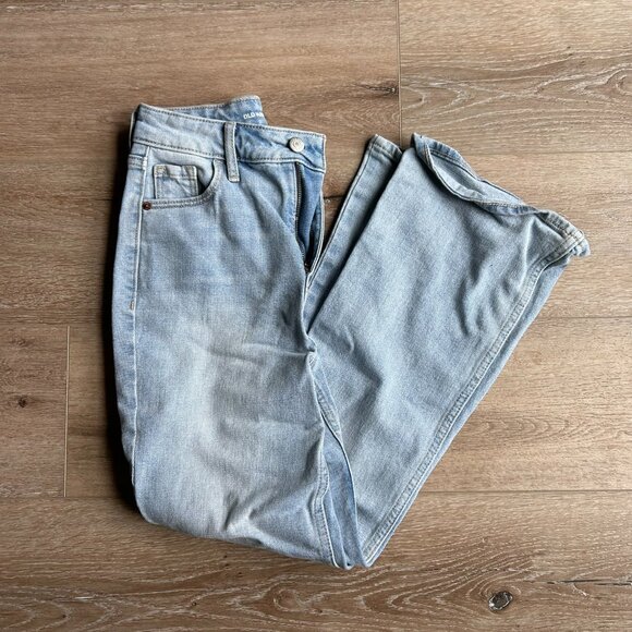 Women's Old Navy Super High Waisted Crop Flare Jeans size 00 NEW - Picture 1 of 5